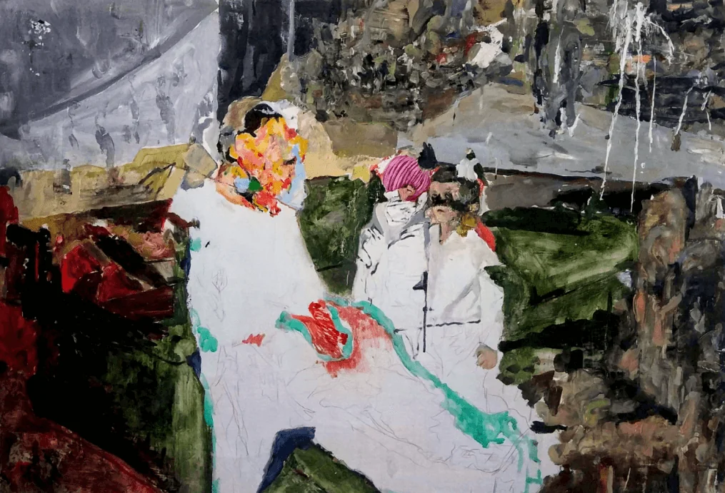 Il libro funebre supremo versione 1, oil on board, 2019