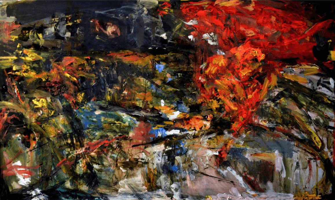 Trittico di Metamorfosi antropologica III, mixed technique oil on paper, 2017