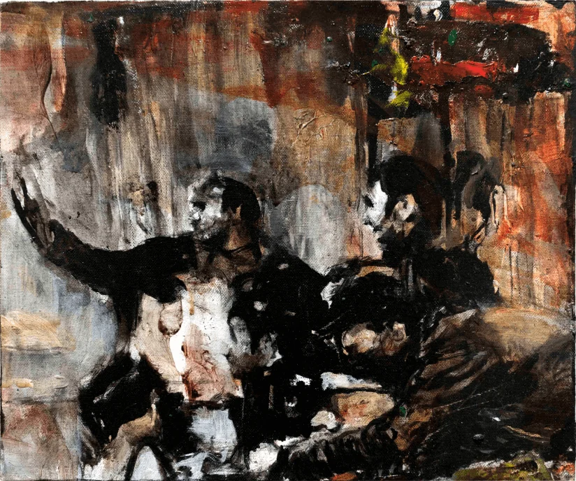 Macro 1, oil on canvas, 2020
