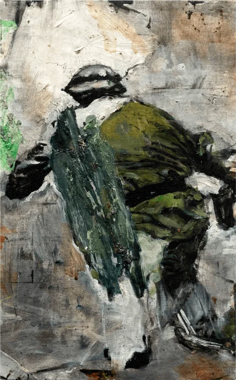 Macro 3, oil on canvas, 2020