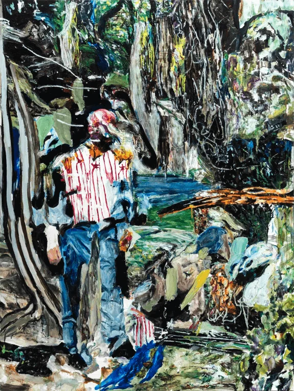 Niente di vuoto, oil on wooden board, 2022