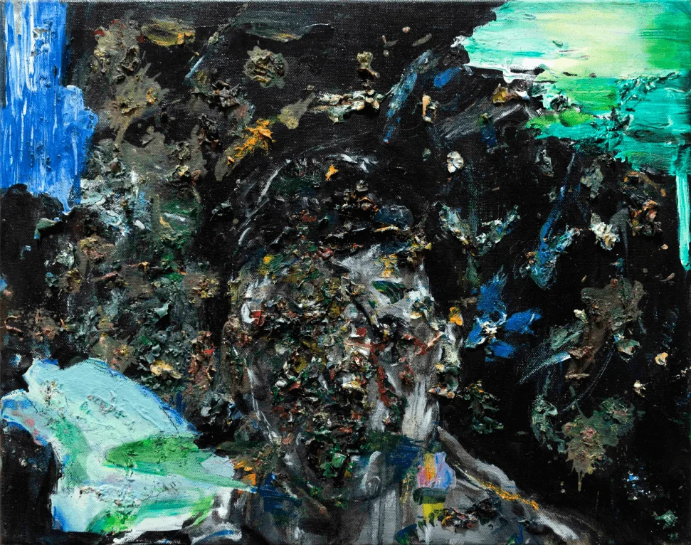 Autoritratto, oil on canvas, 2021