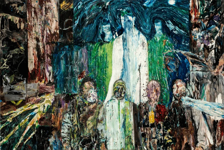 Falso paradiso, oil on canvas, 2022