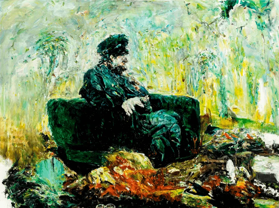 L'onta indelebile, oil on wooden board, 2022