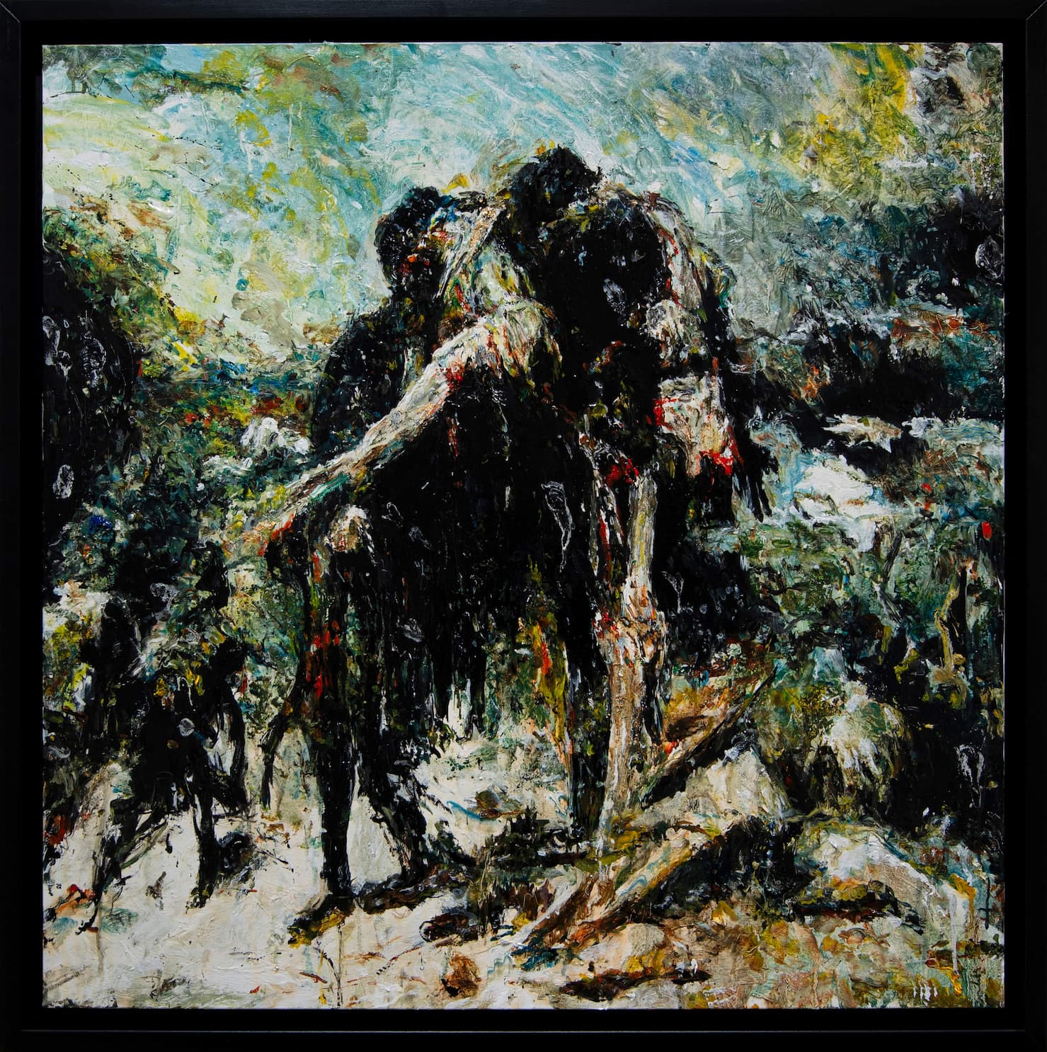 Bicharegan 2, oil on canvas, 2025