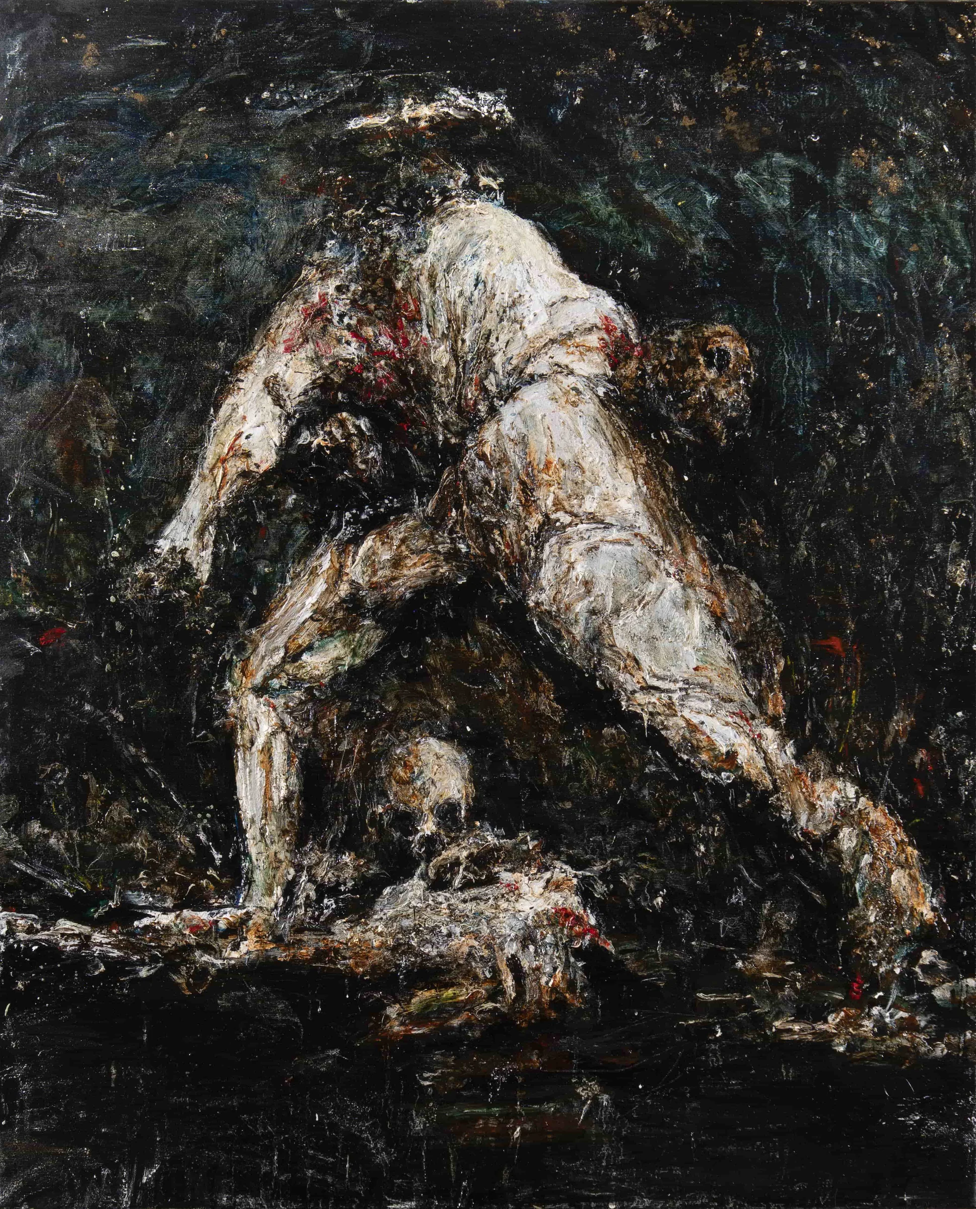 Bicharegan 7, oil on canvas, 2025