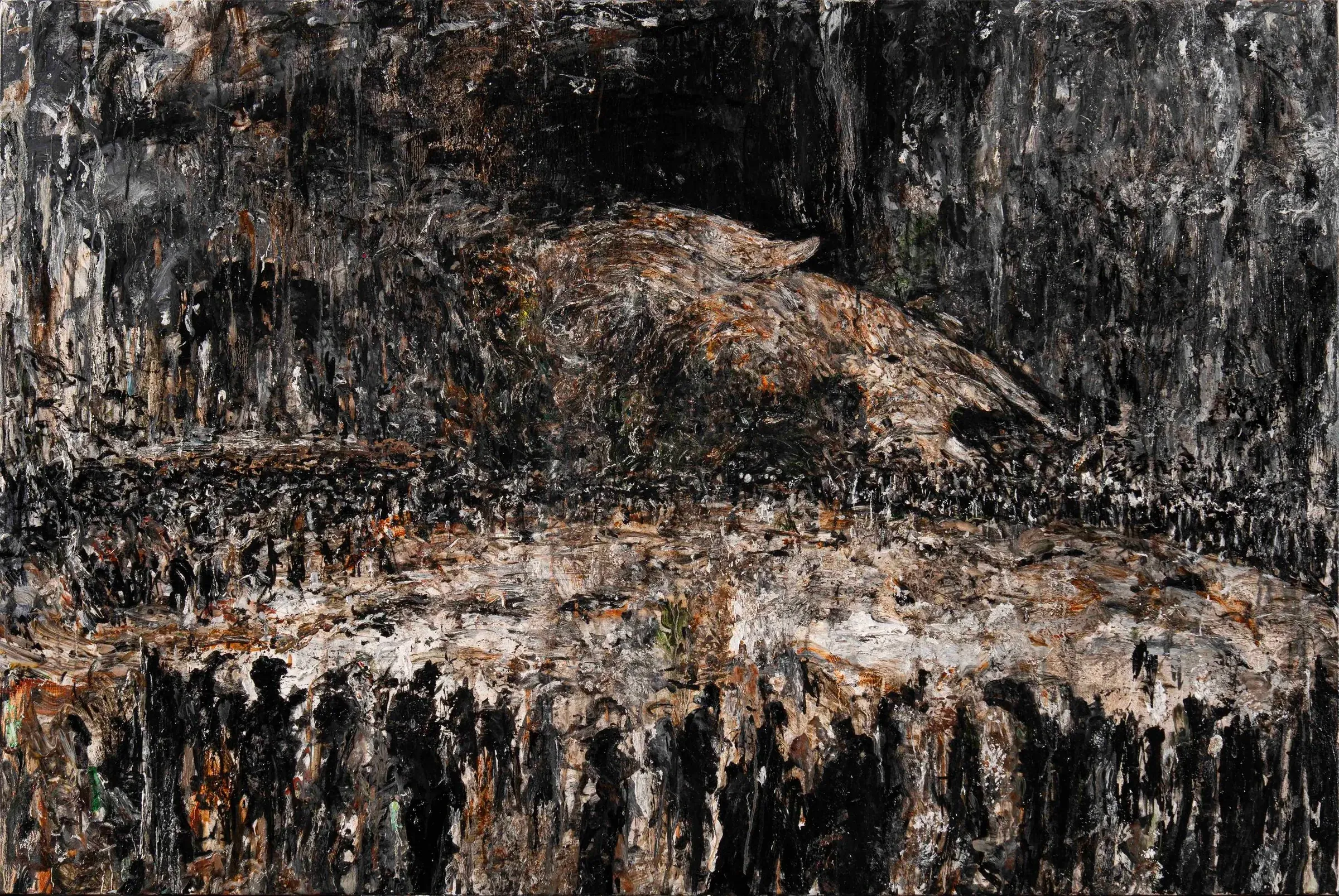 Ambaradan II, oil on canvas, 2025